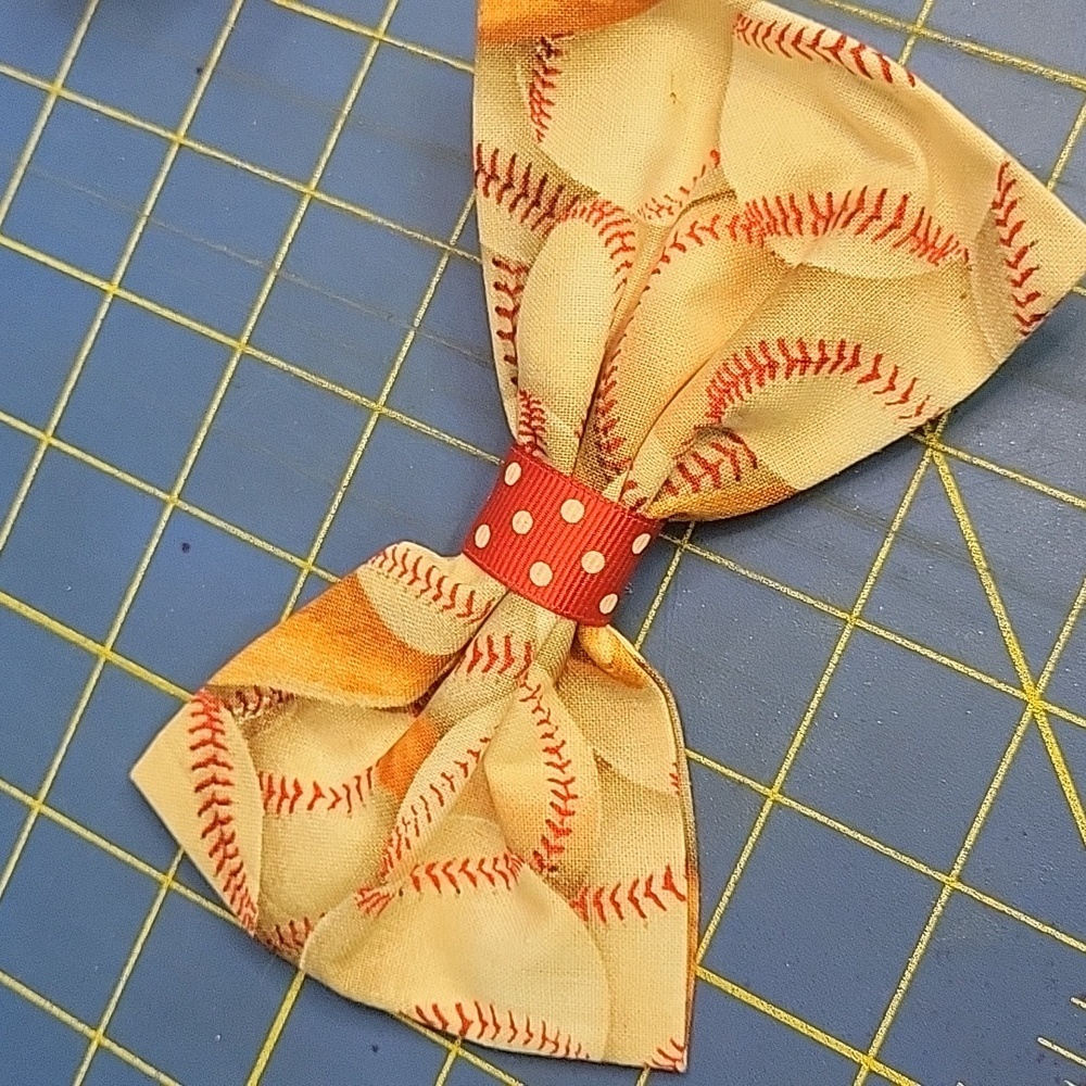 Bundle of 9 Fabric Hair Bows - Picture 10 of 11